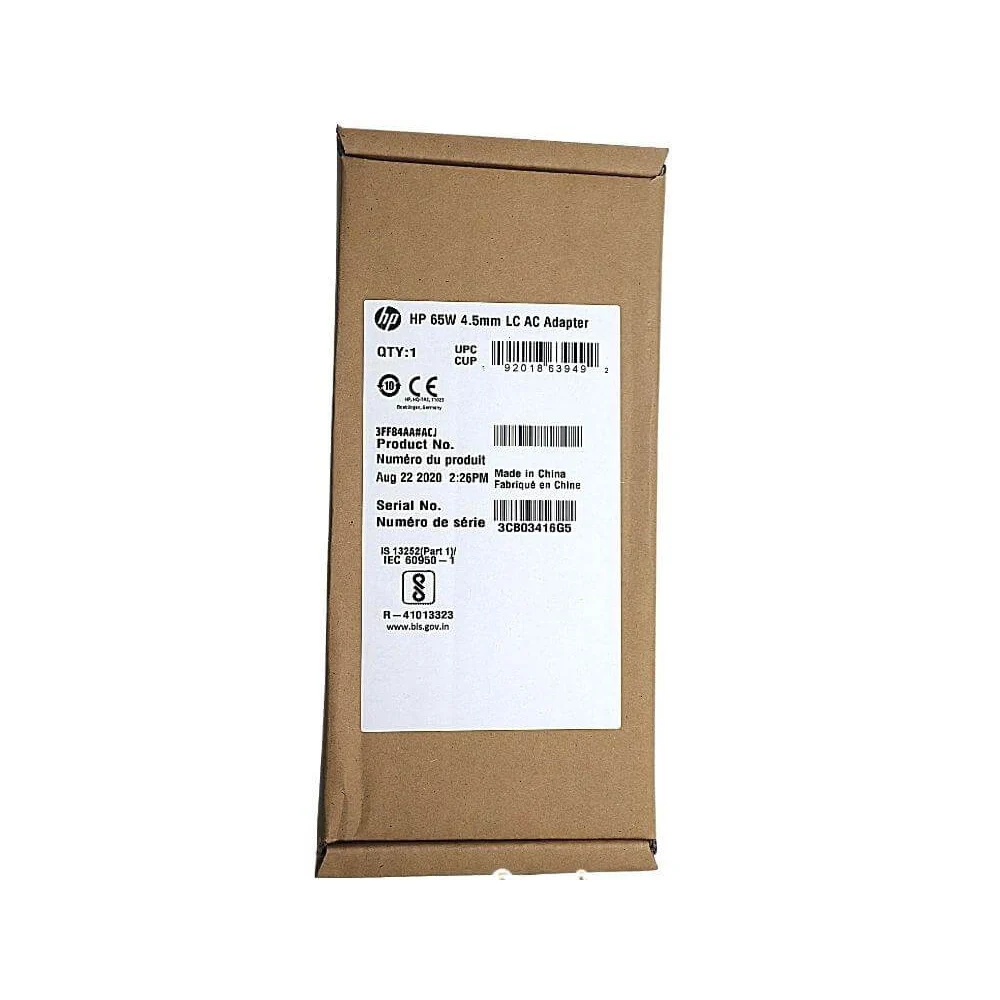 HP Original 65w 19.5v | 3.33a Blue Pin | 4.5mm x 3.0mm Laptop Adapter view 5